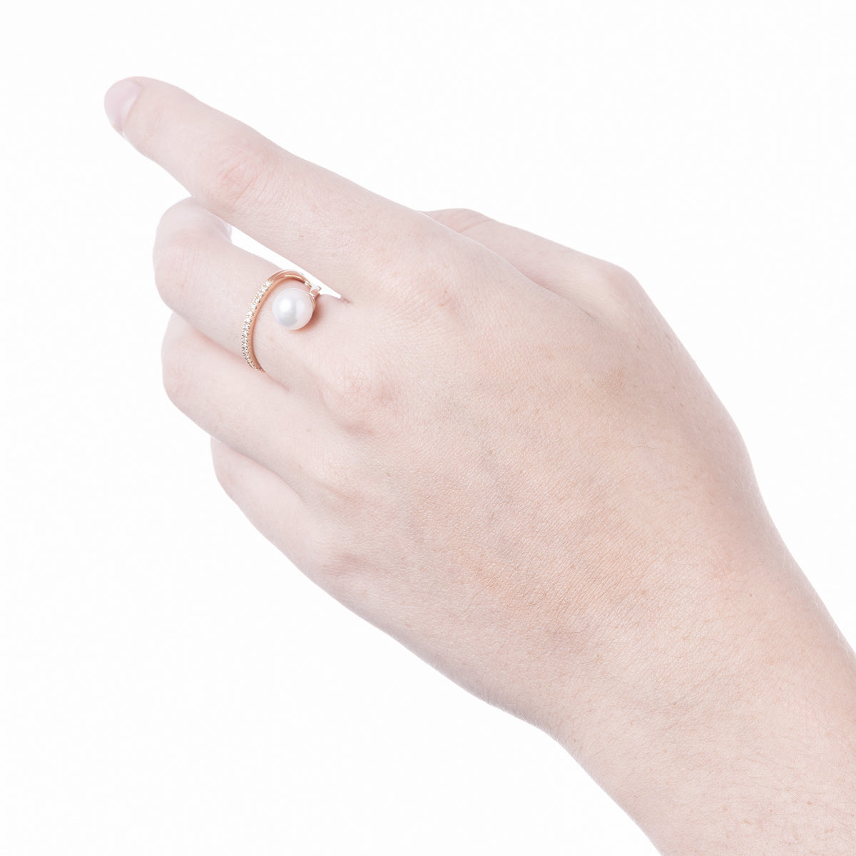 DROSERA Diamond Akoya Pearl Ring