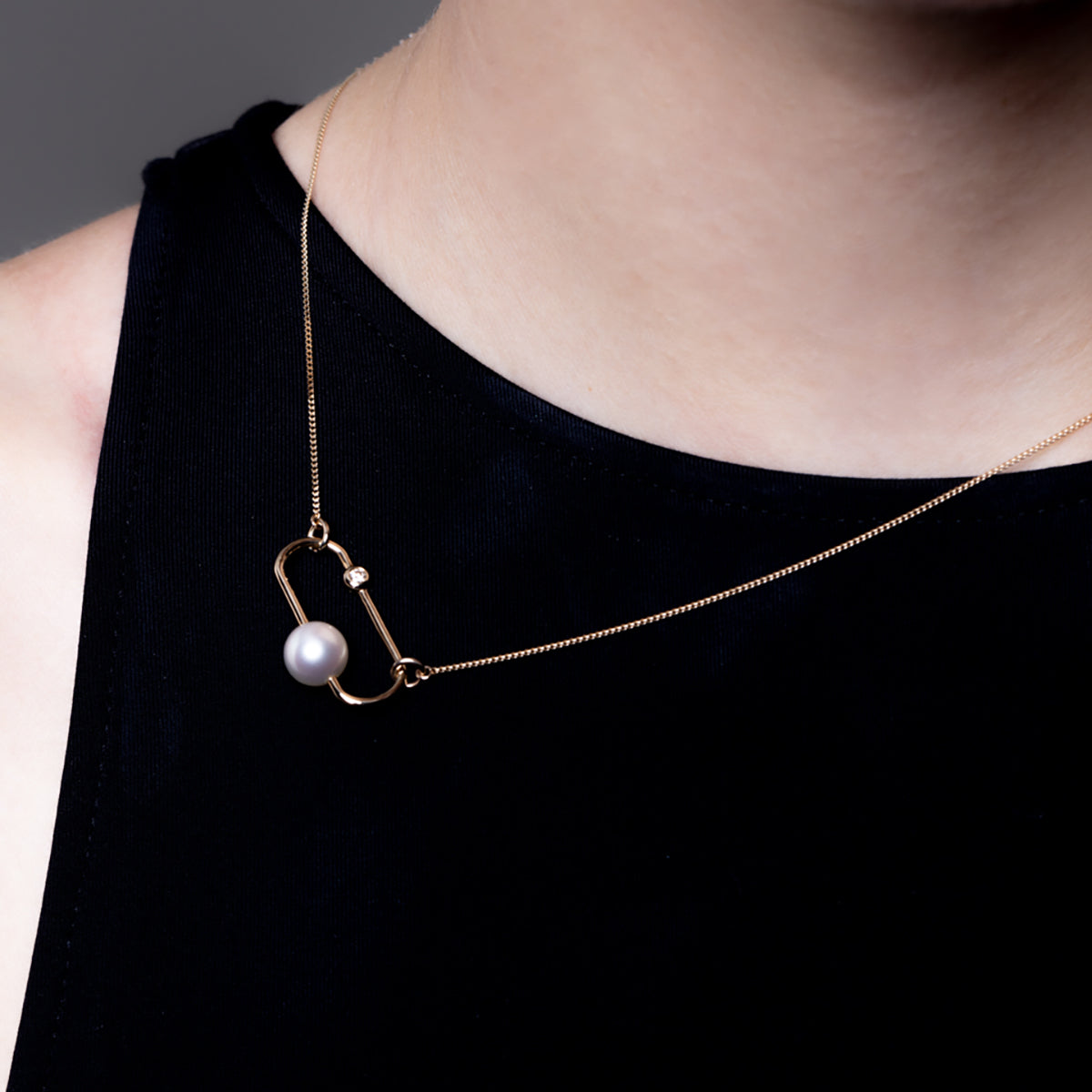 MIRÓ Diamond Akoya Pearl Necklace