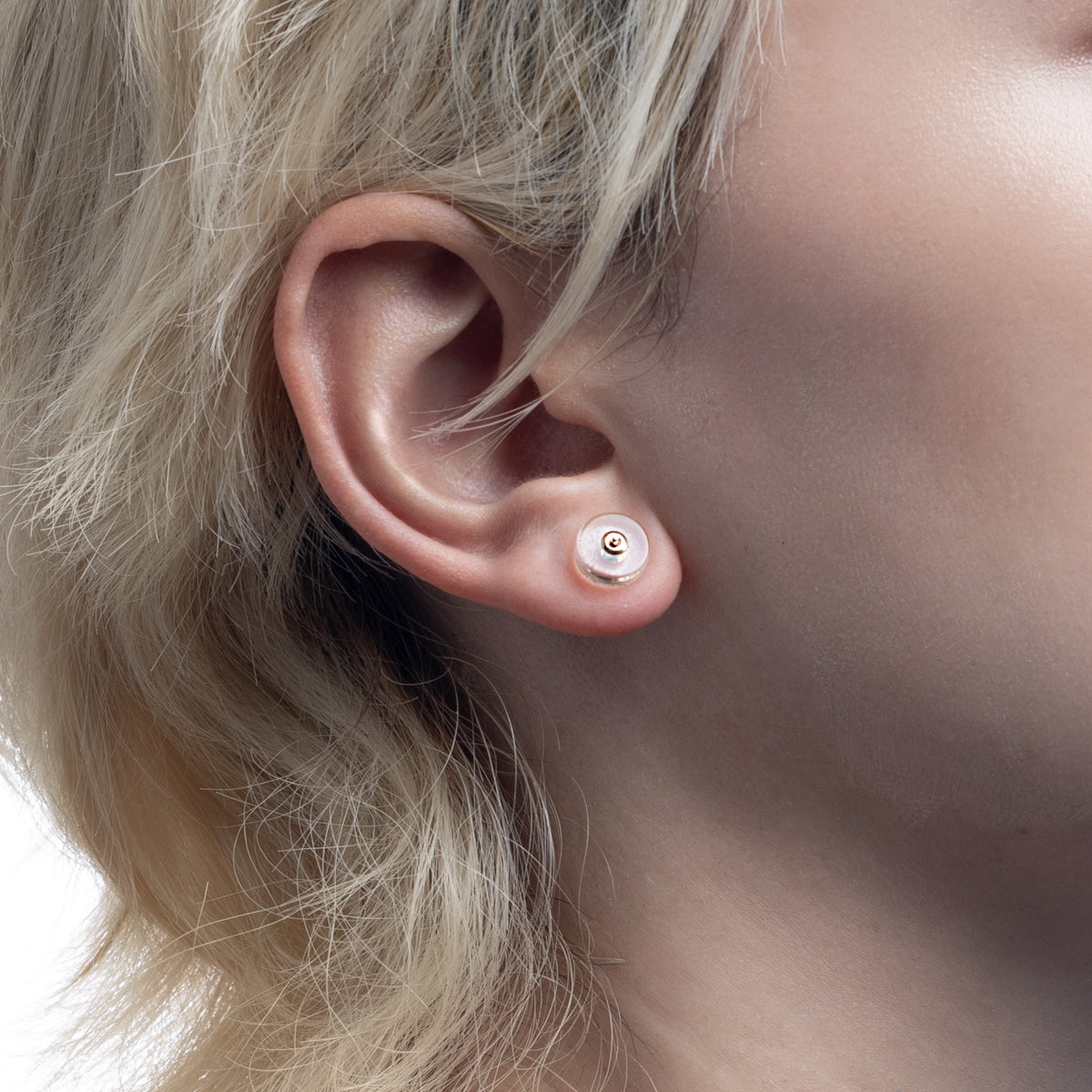 BIRD OF PARADISE Oblong Bird's Eye Earring, Amazonite Quartz