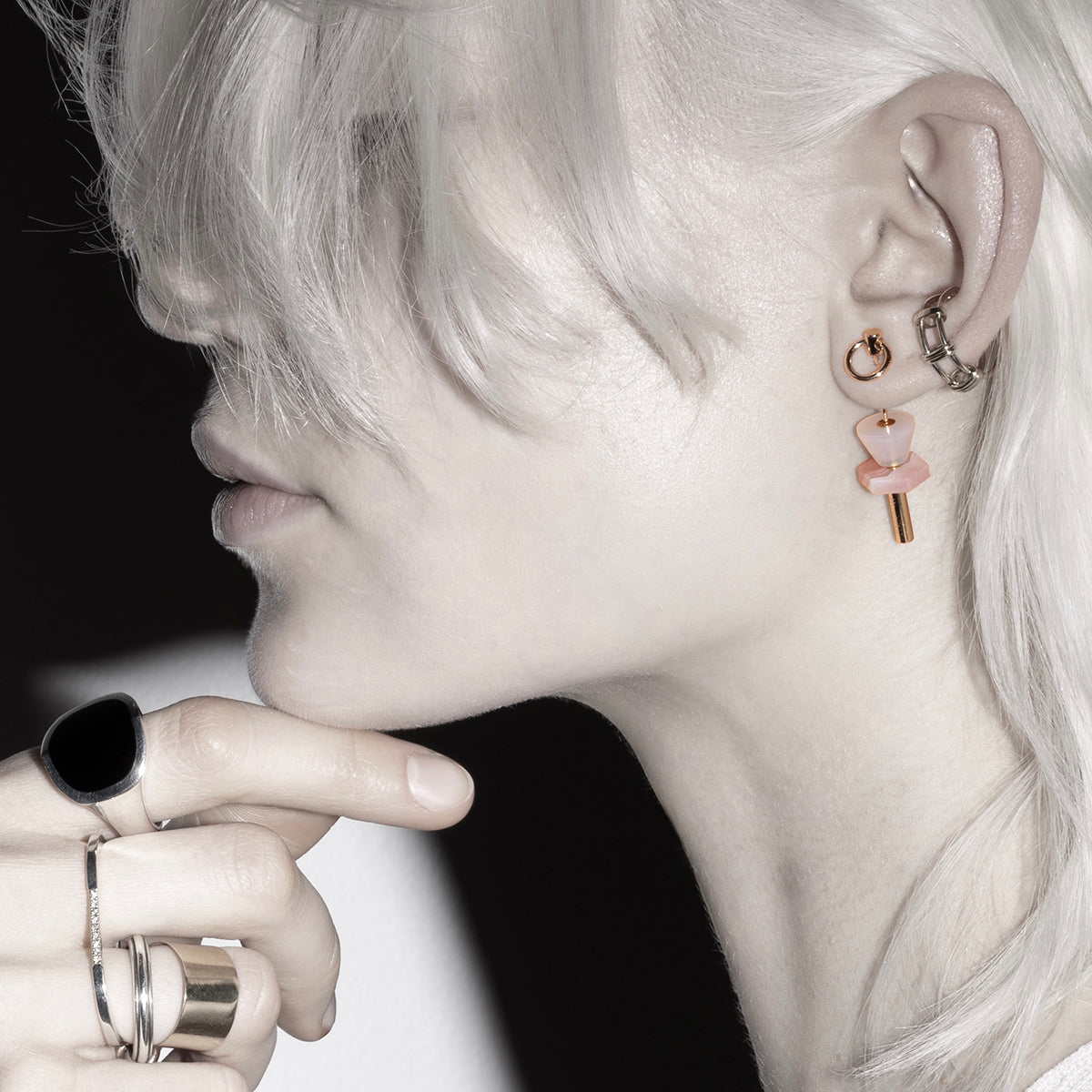 【SPECIAL RECOMMENDATION】 SAKURA SPEAR Door Knocker Earring