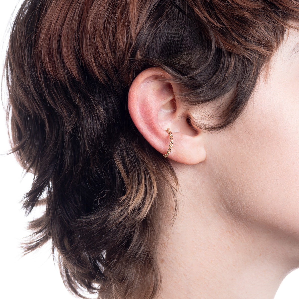 ALL ABOUT BASICS Oblong Chain Ear Cuff Medium size
