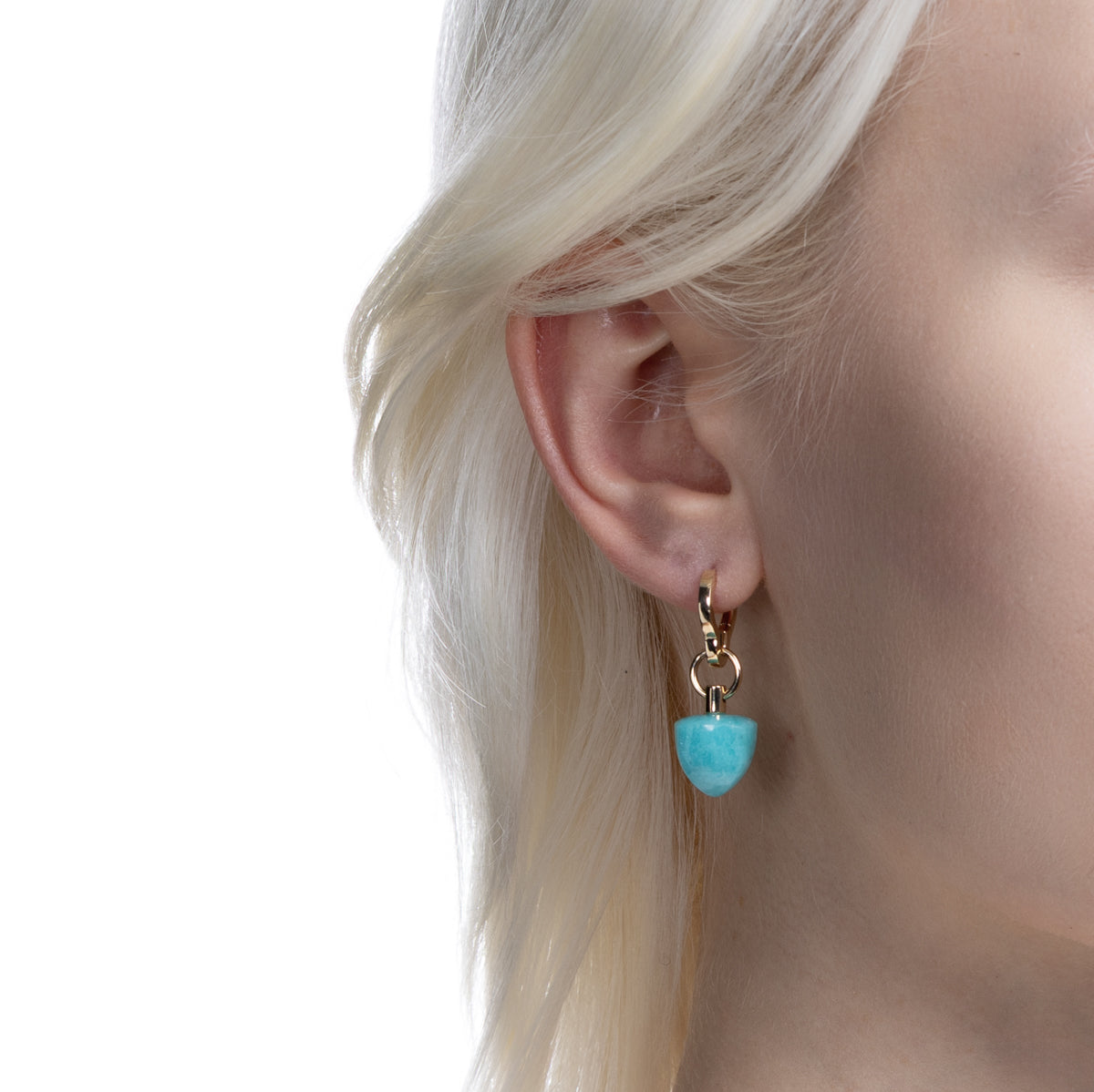 BIRD OF PARADISE Charm, Amazonite
