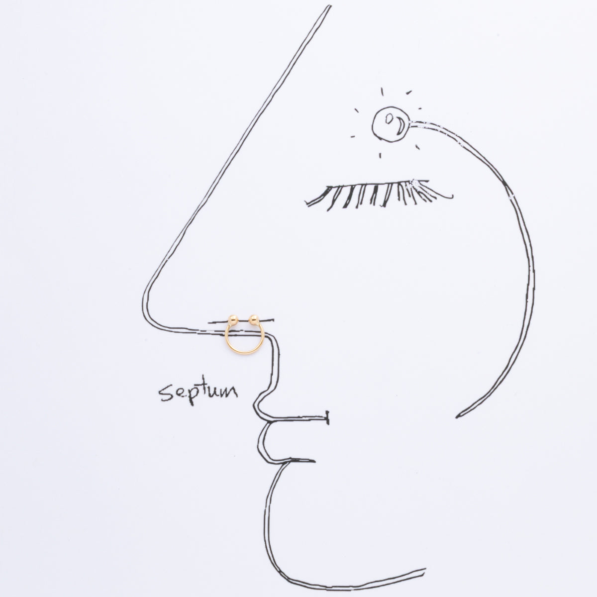 ALL ABOUT BASICS Septum Nose Cuff