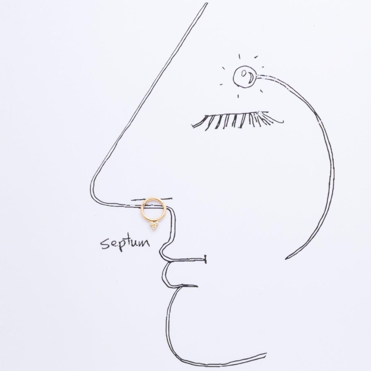 ALL ABOUT BASICS Diamond Septum