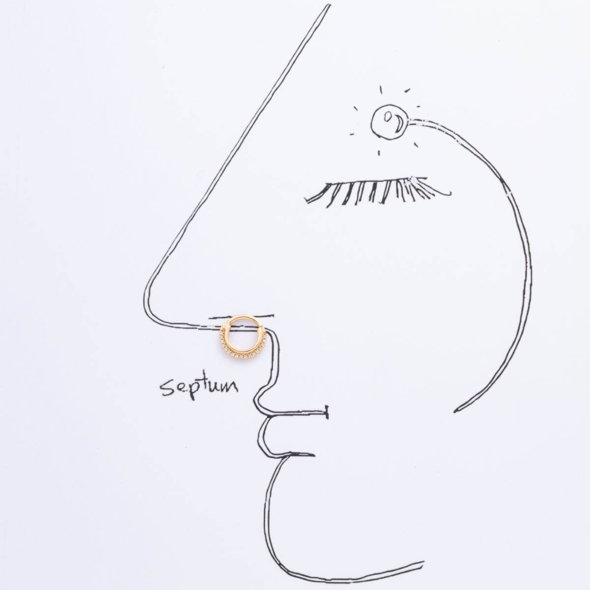 ALL ABOUT BASICS Diamond Septum
