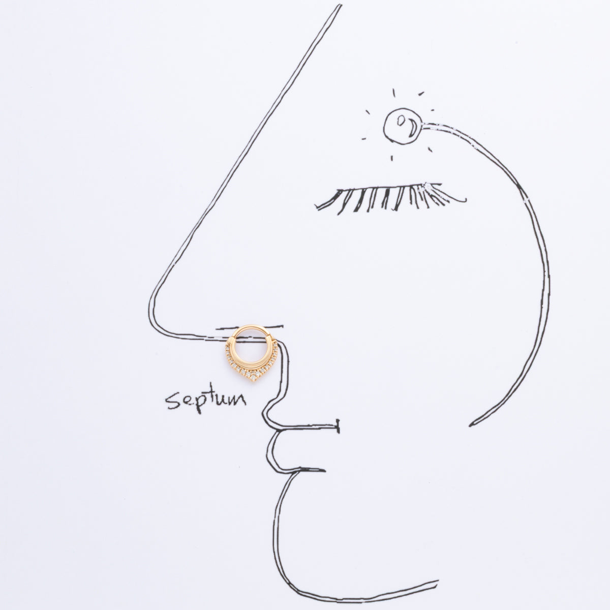 ALL ABOUT BASICS Diamond Septum