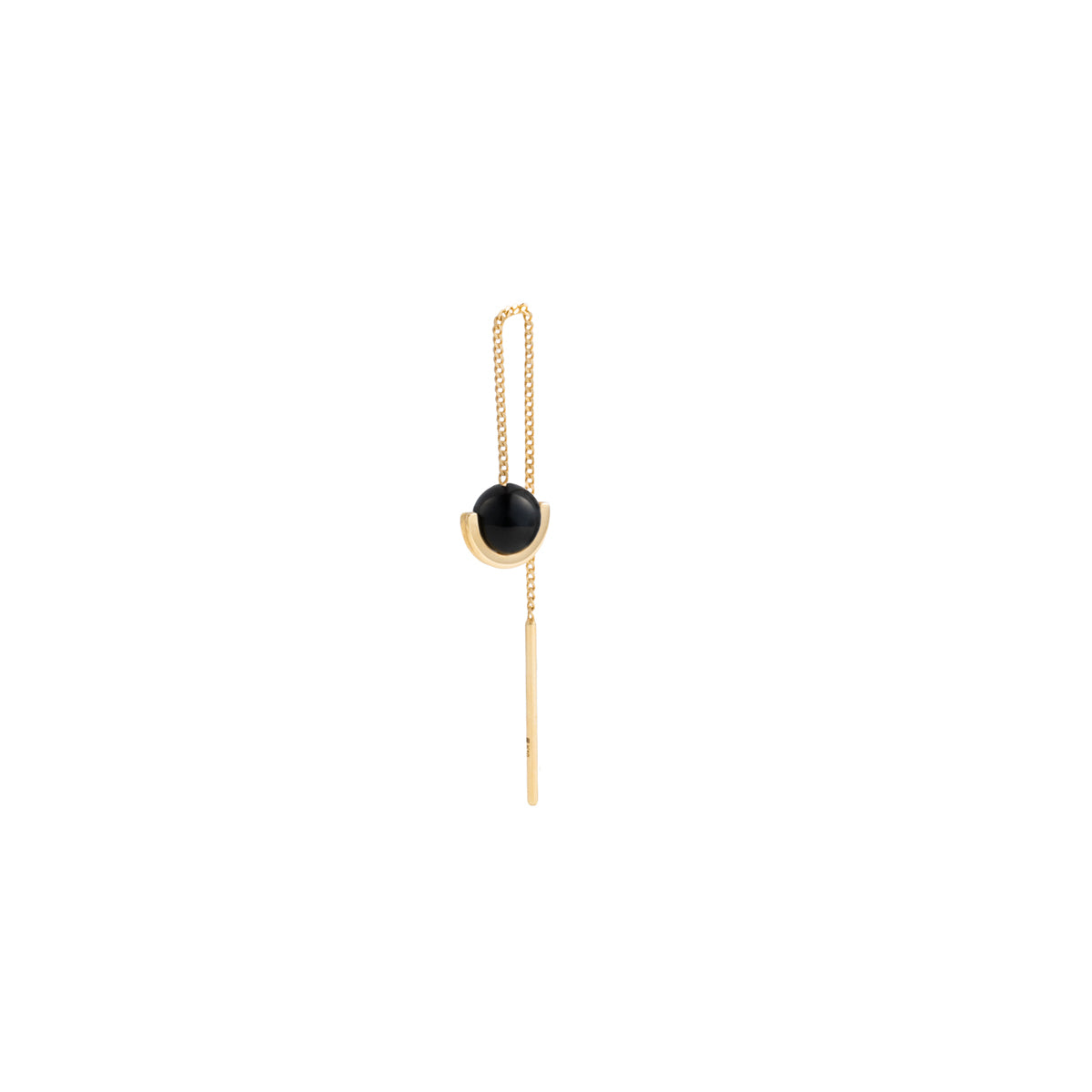Mini BELUGA Onyx Chain Earring