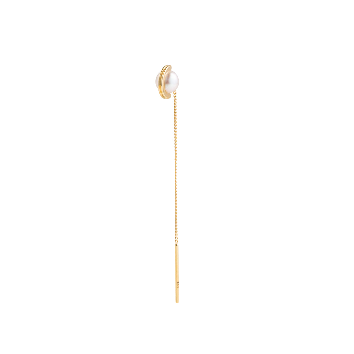 Mini BELUGA Akoya Pearl Chain Earring