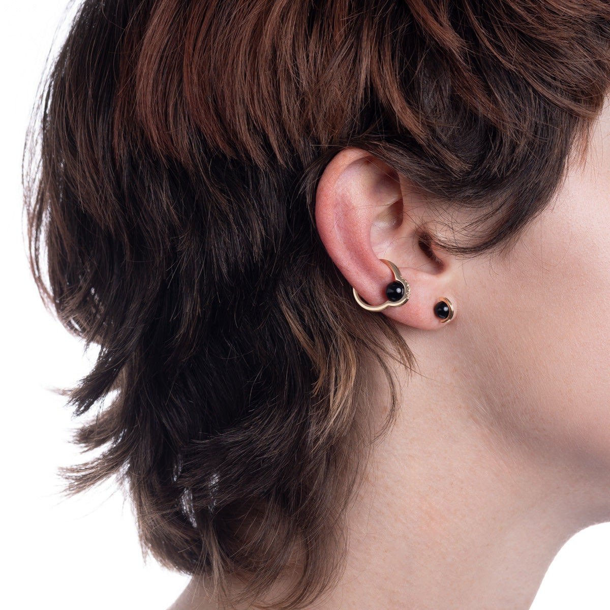 Mini BELUGA Onyx Earring