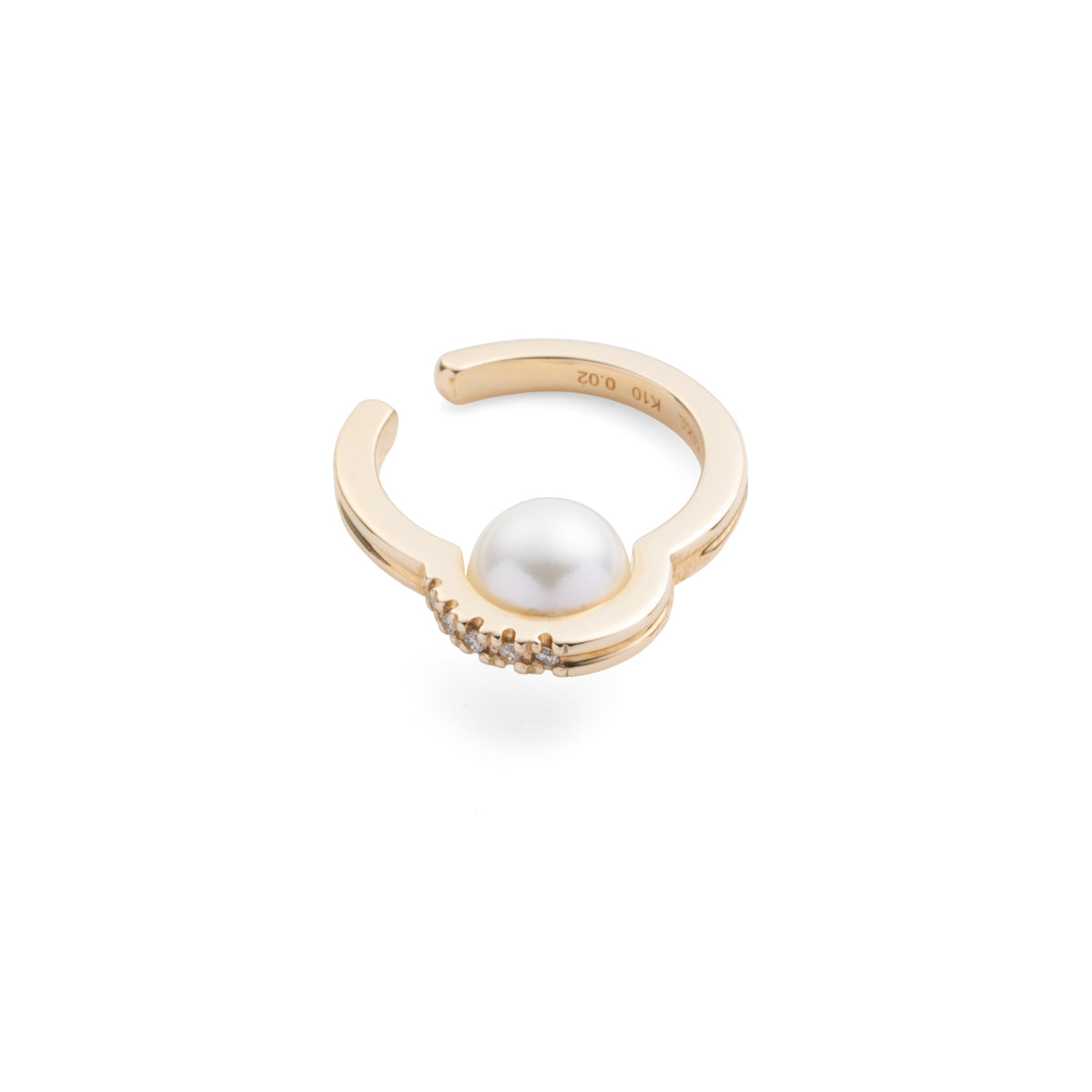 Mini BELUGA Diamond Akoya Pearl Ear Cuff