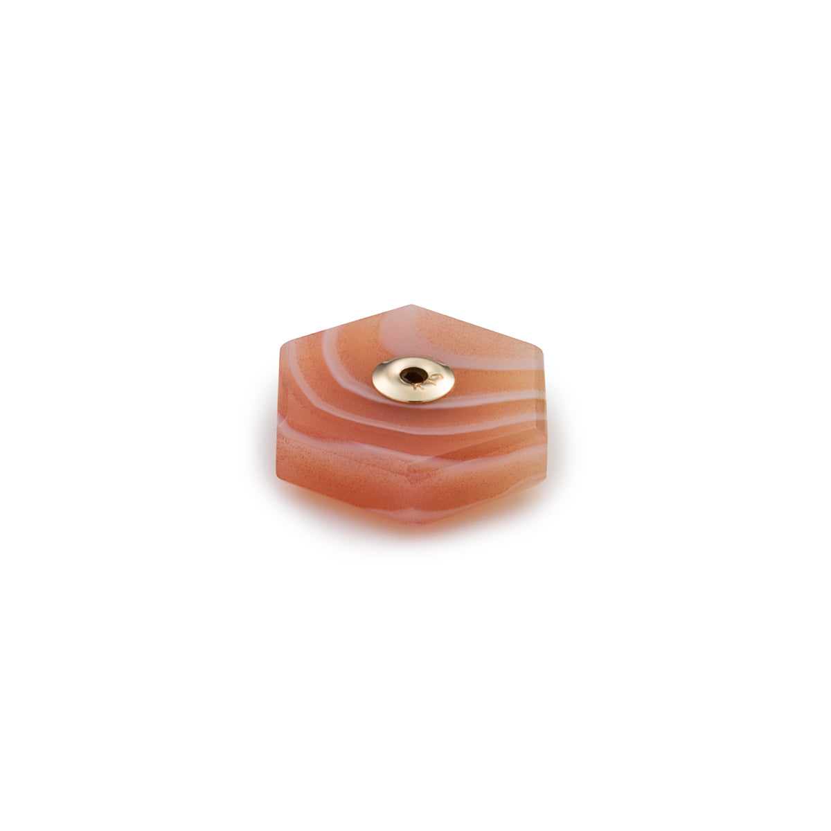 Hexagon Pink Agate Stone for SPEAR Earring