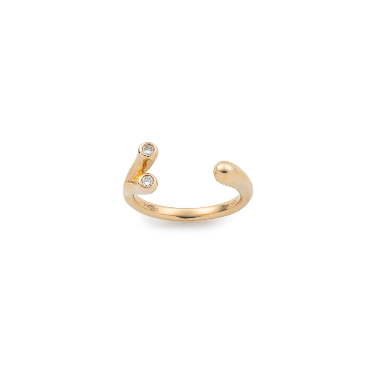 【Made-To-Order】 DROSERA Diamond pinky Cuff Ring