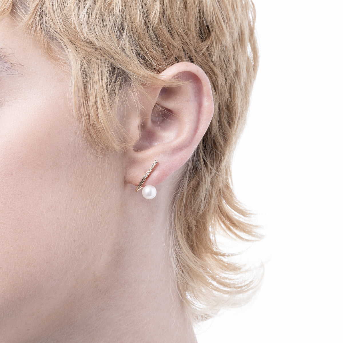 DROSERA Diamond Akoya Pearl Earring