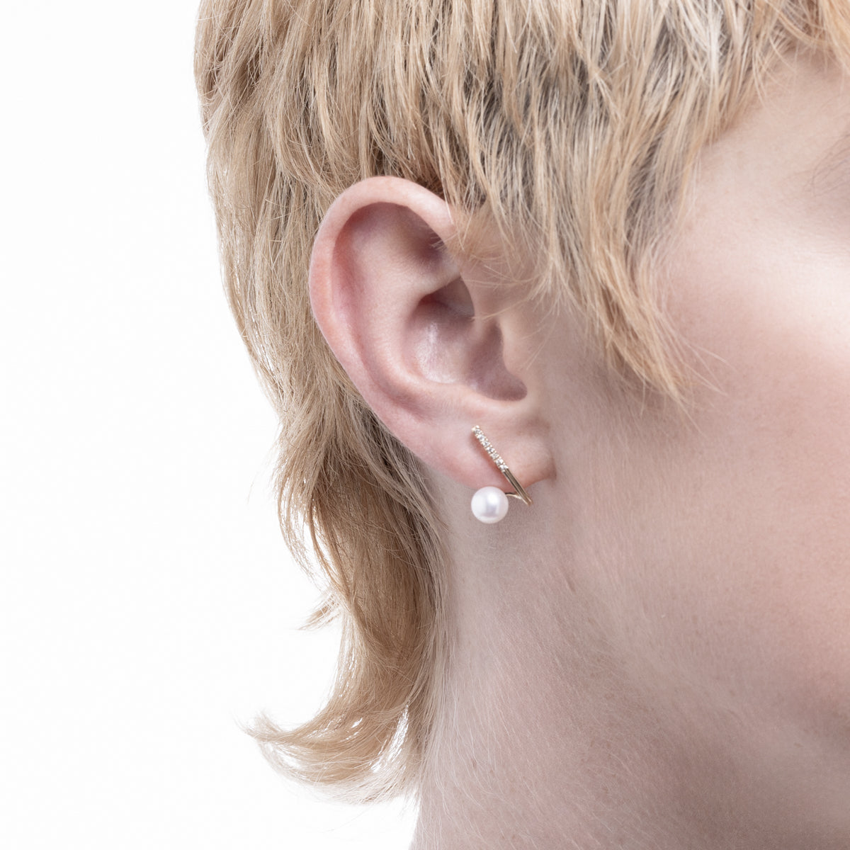 DROSERA Diamond Akoya Pearl Earring