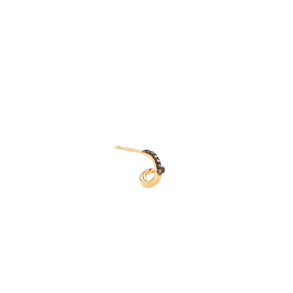 DROSERA Black and White Diamond Earring for Right ear
