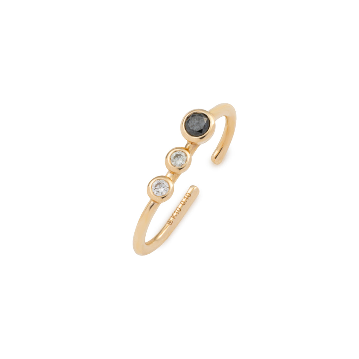 DROSERA Black Diamond/Diamond Earcuff