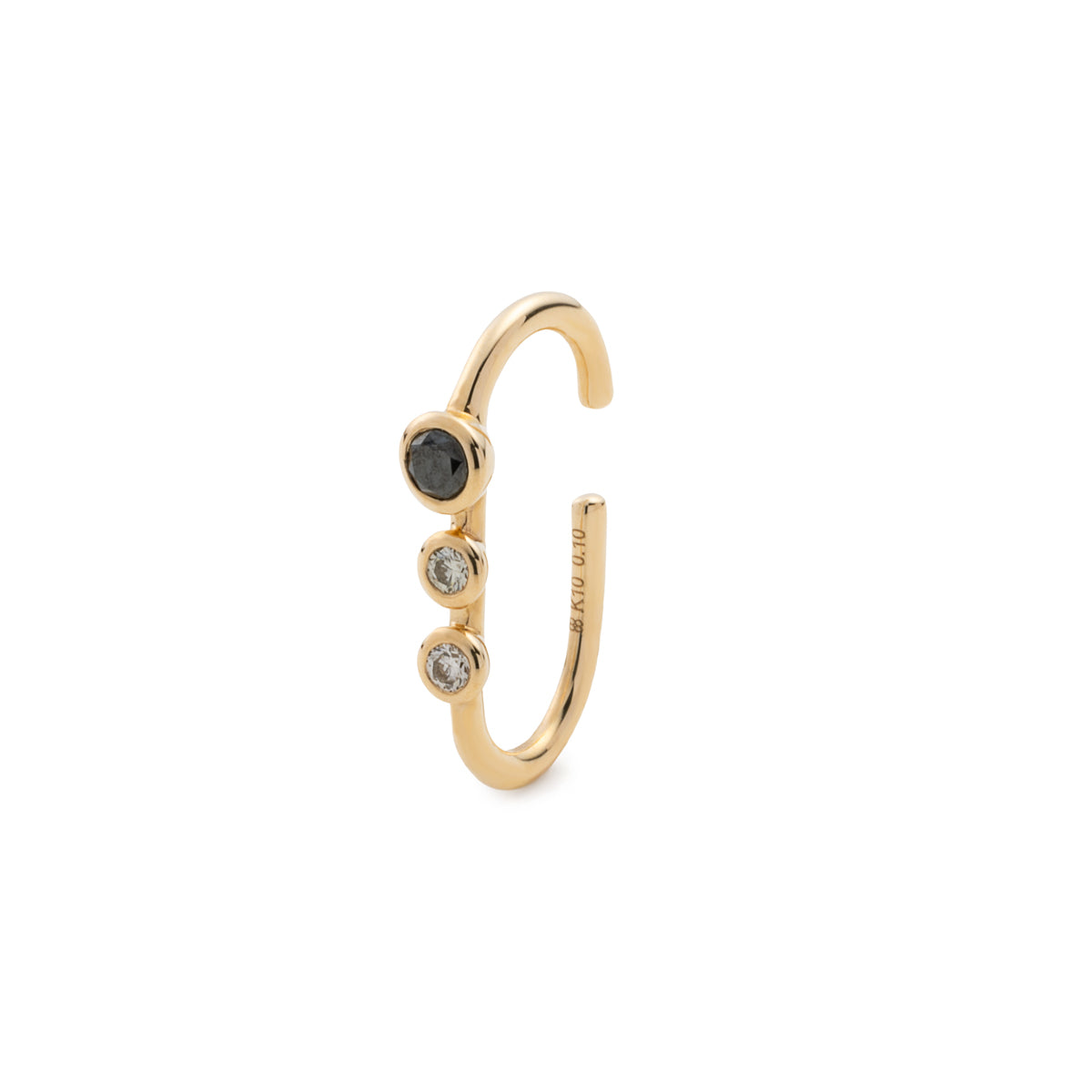 DROSERA Black Diamond/Diamond Earcuff