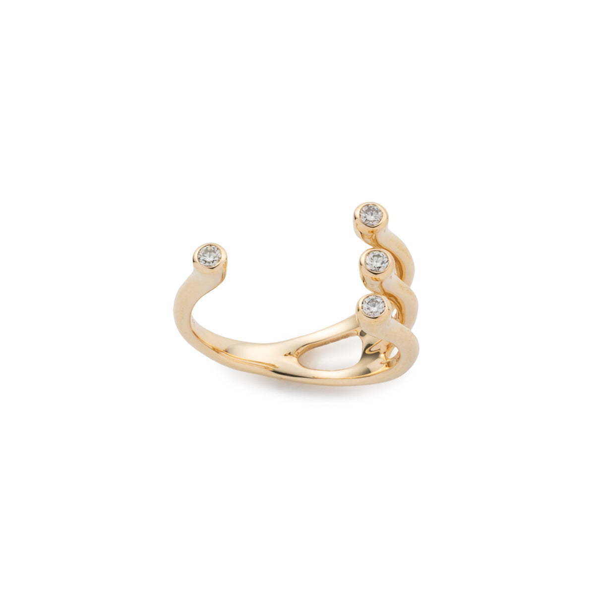 【Made-To-Order】 DROSERA Diamond Cuff Ring