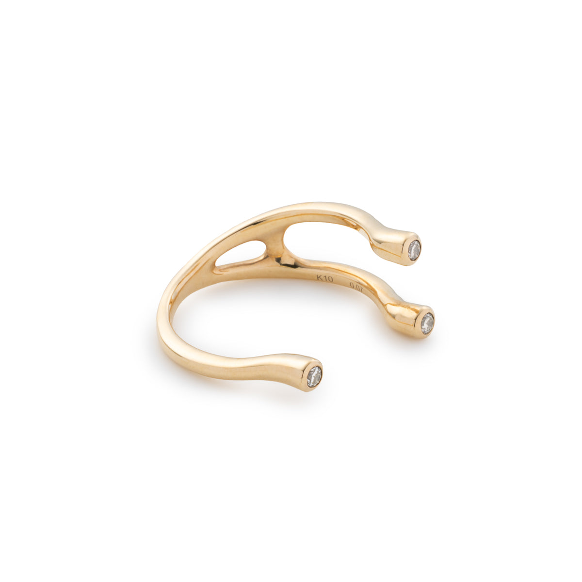 DROSERA Diamond Cuff Ring