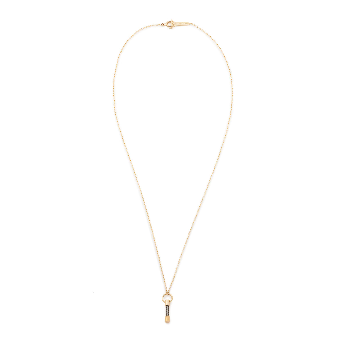 PUNCTURE Diamond Necklace Black Ruthenium Plated Small size