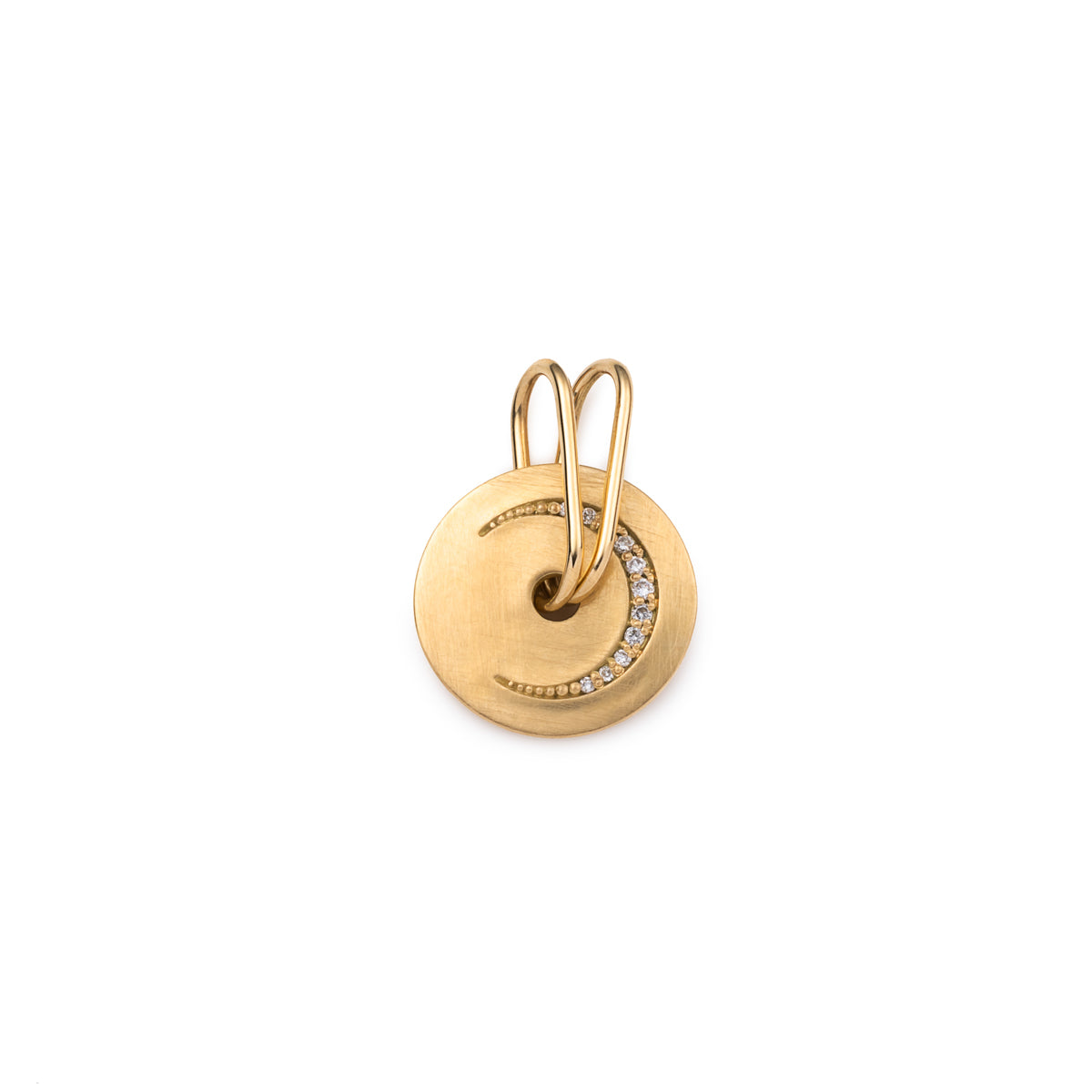 K18 CELESTIALS THE MOON Diamond Charm