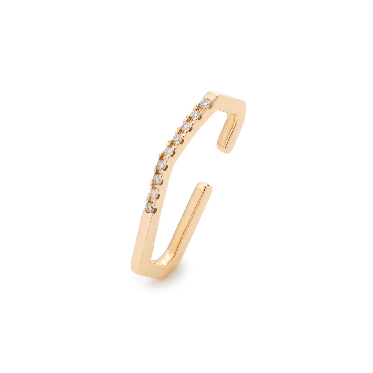 MANHATTAN Polygon Diamond Ear Cuff