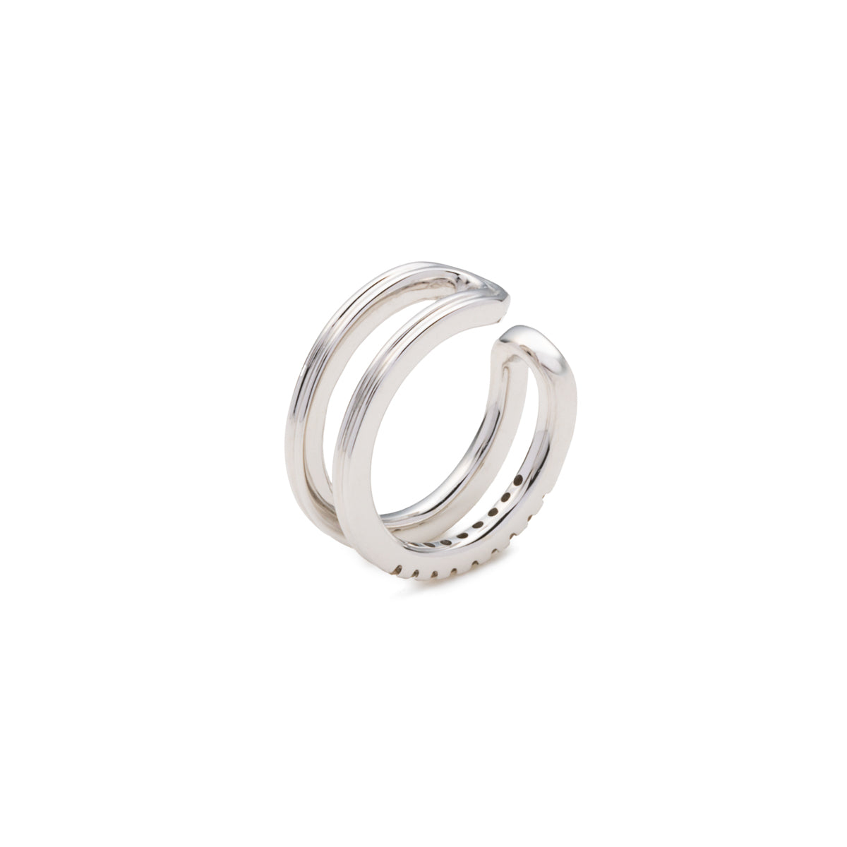 GOSSAMER Double Line Diamond Ear Cuff