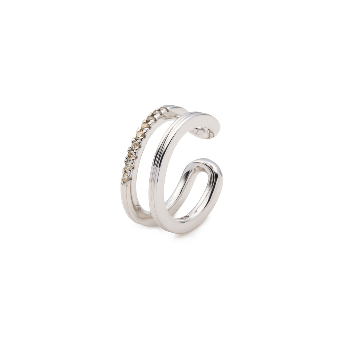 GOSSAMER Double Line Diamond Ear Cuff