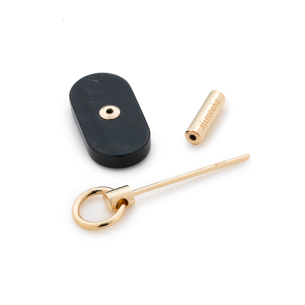 【Special Recommendation】ANTHRACITE Door Knocker SPEAR Earring