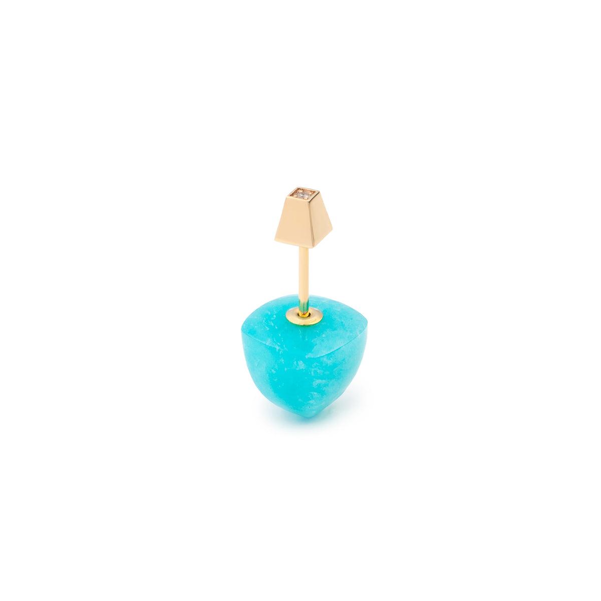 BIRD OF PARADISE Micro Spear Pyramid Earring