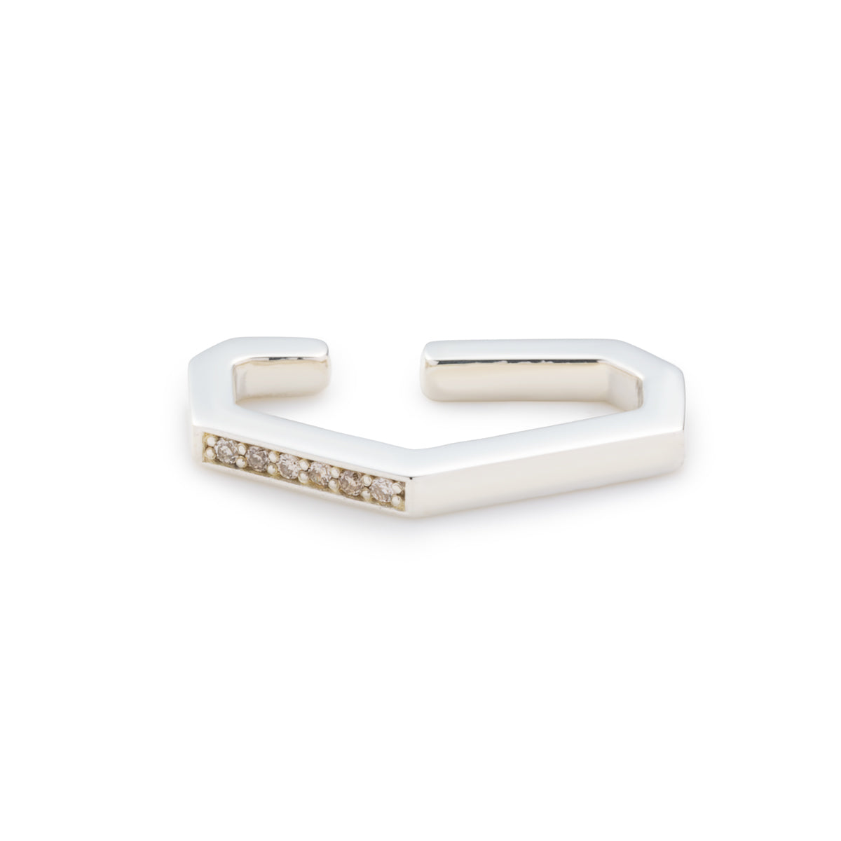 MANHATTAN Polygon Diamond Ear Cuff