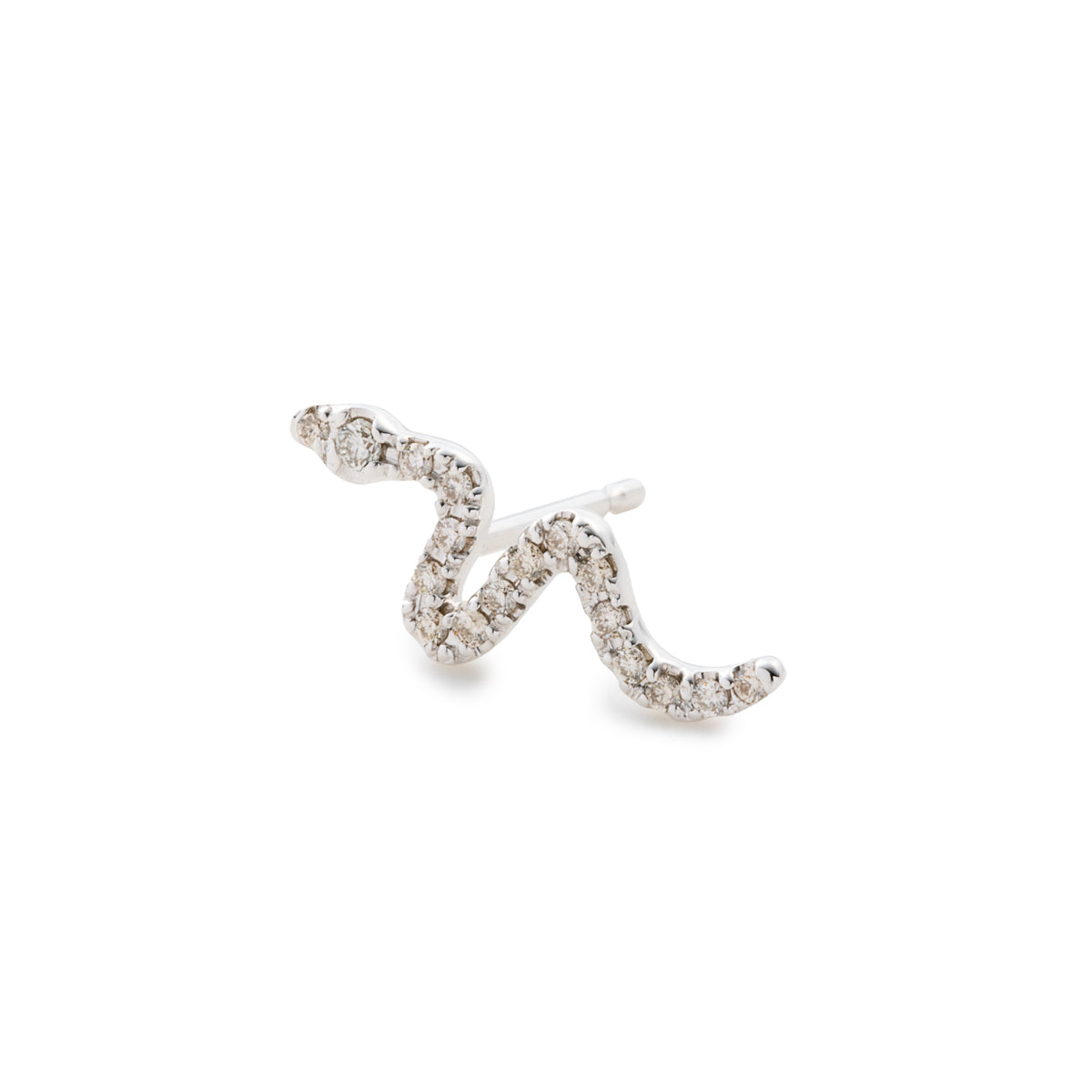 SNAKE KNOT Diamond Earring