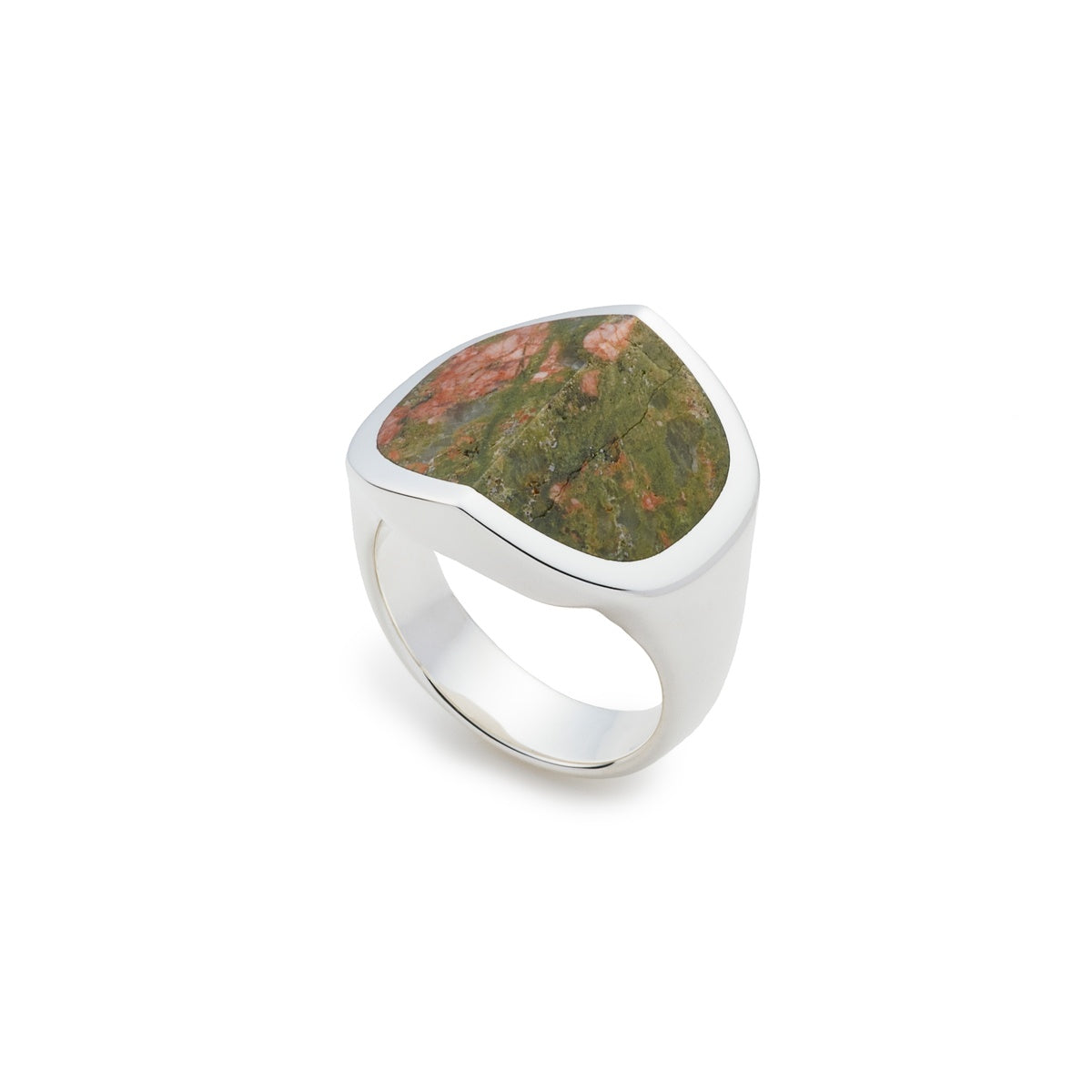 EQUINOX-Pyramid Unakite Ring Large size