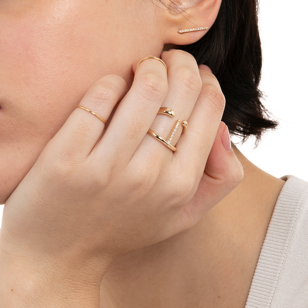 【Made-To-Order】 Manta Spine Ring