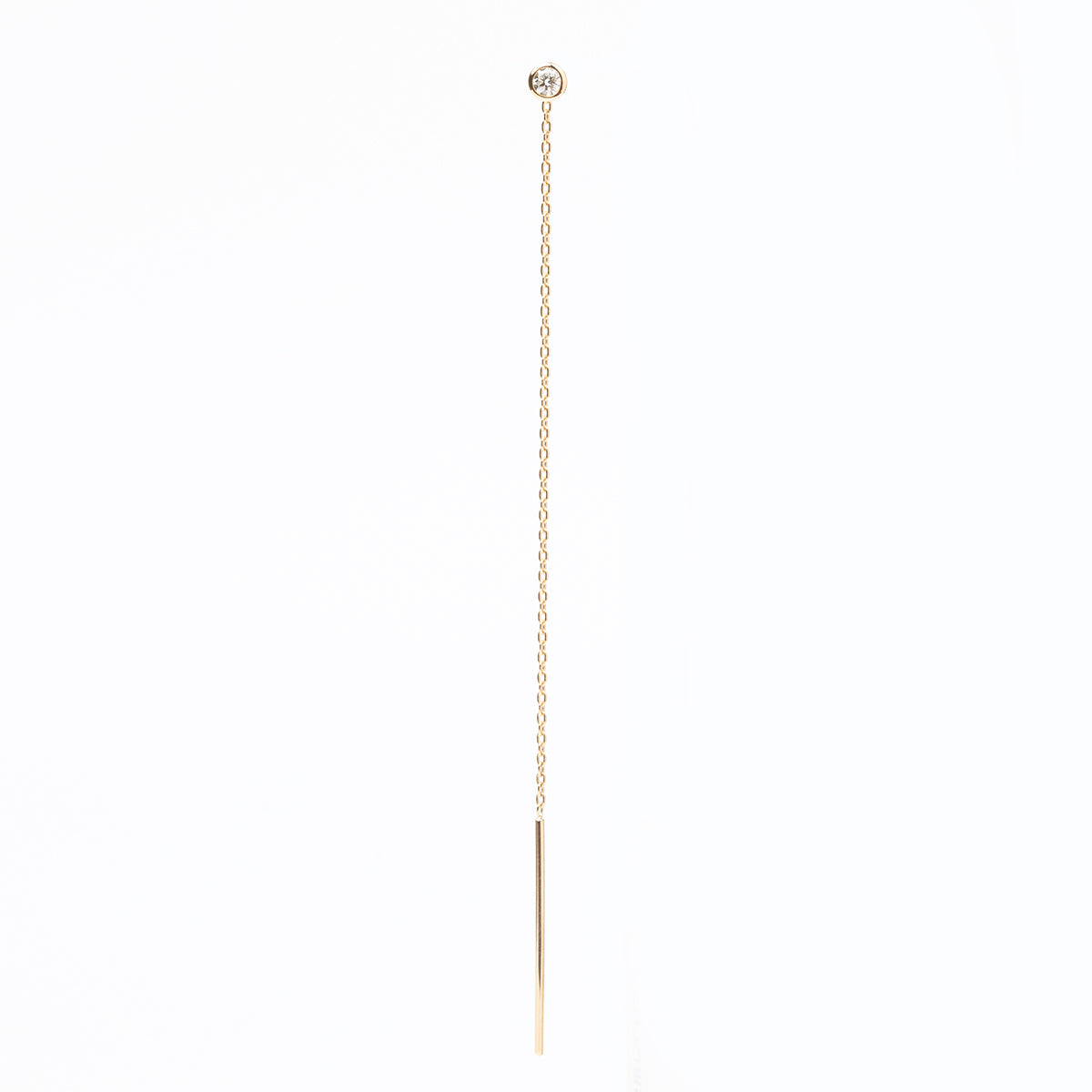 18K MANHATTAN Diamond Chain Earring Large size