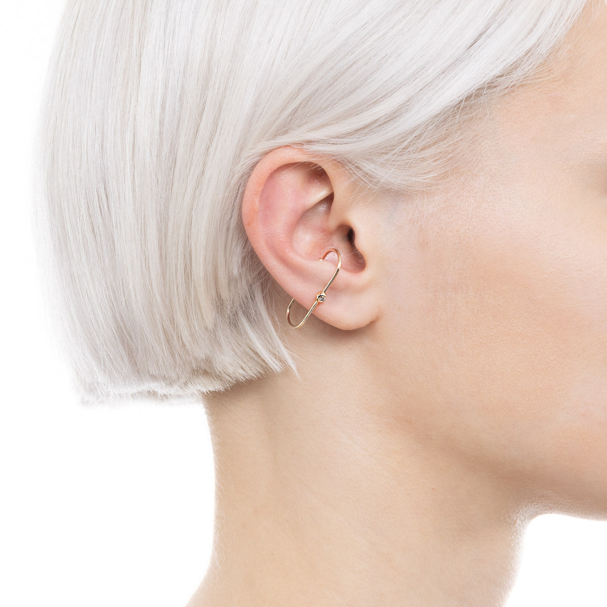 MIRÓ Diamond Ear Cuff Medium size