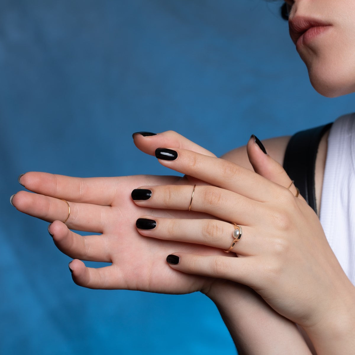 BELUGA Diamond Akoya Pearl Ring