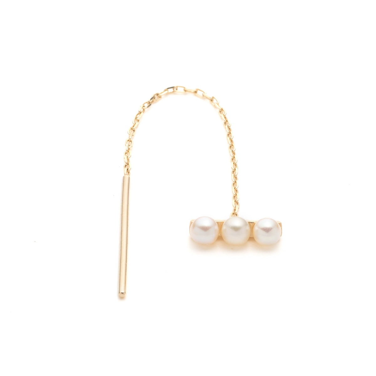 Akoya Pearl Chain Earring