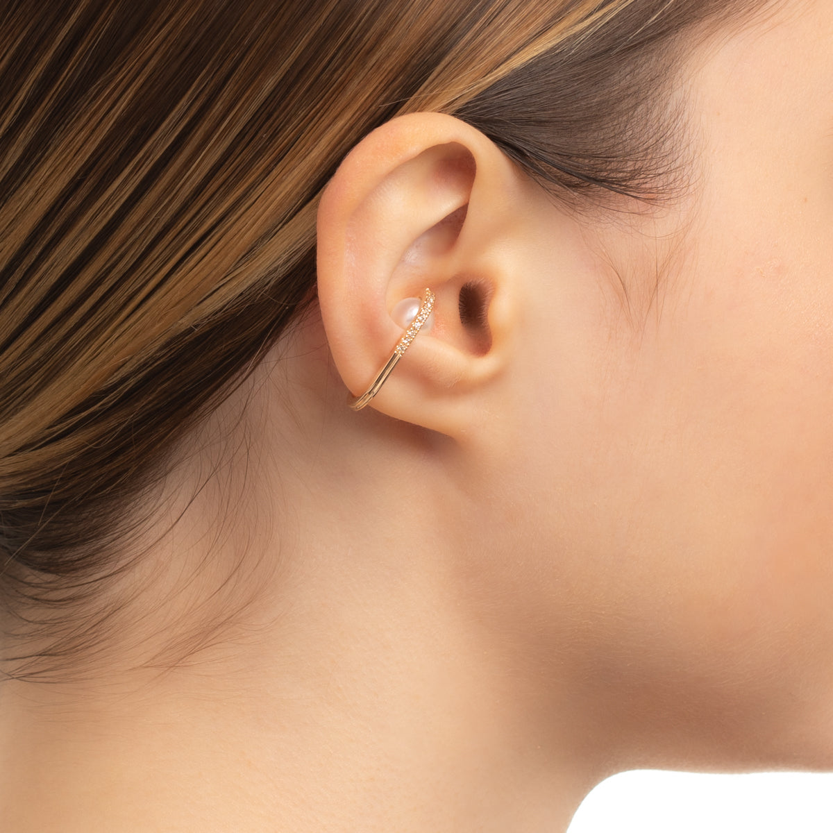 BELUGA Diamond Akoya Pearl Ear Cuff
