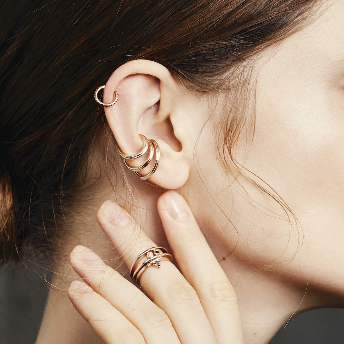 DUNE Round Ear Cuff Medium size