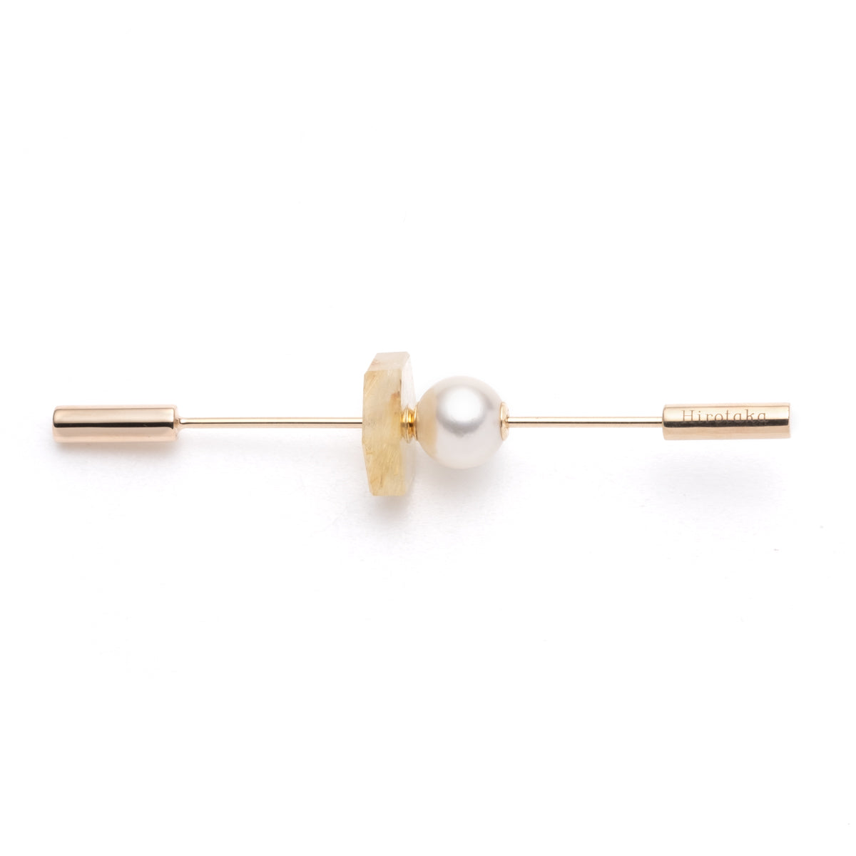 SPEAR Earring, Akoya Pearl & Rutile