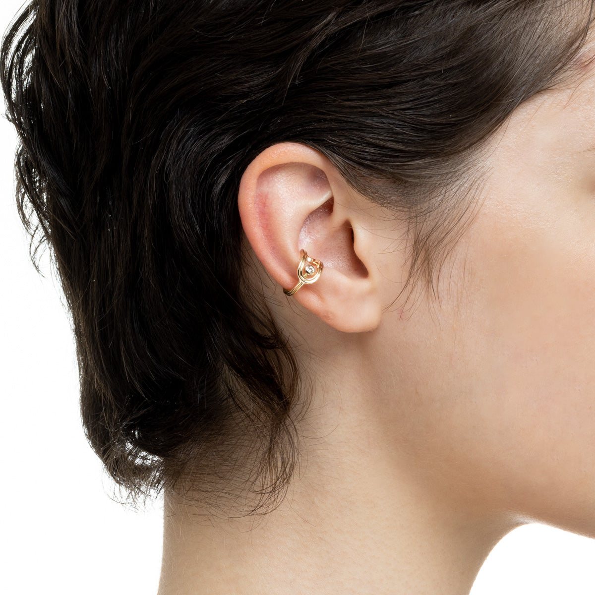 BELUGA Oblong Diamond Ear Cuff