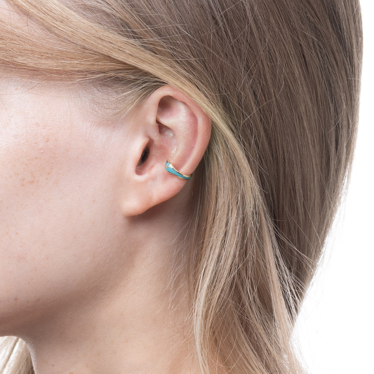 BIRD OF PARADISE Ear Cuff in Izmir Blue