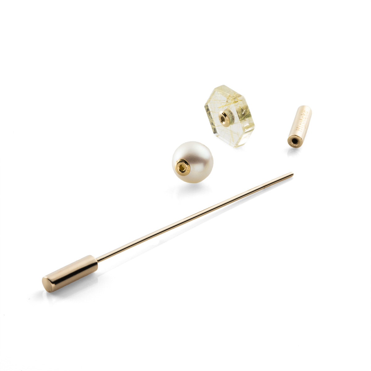 SPEAR Earring, Akoya Pearl & Rutile