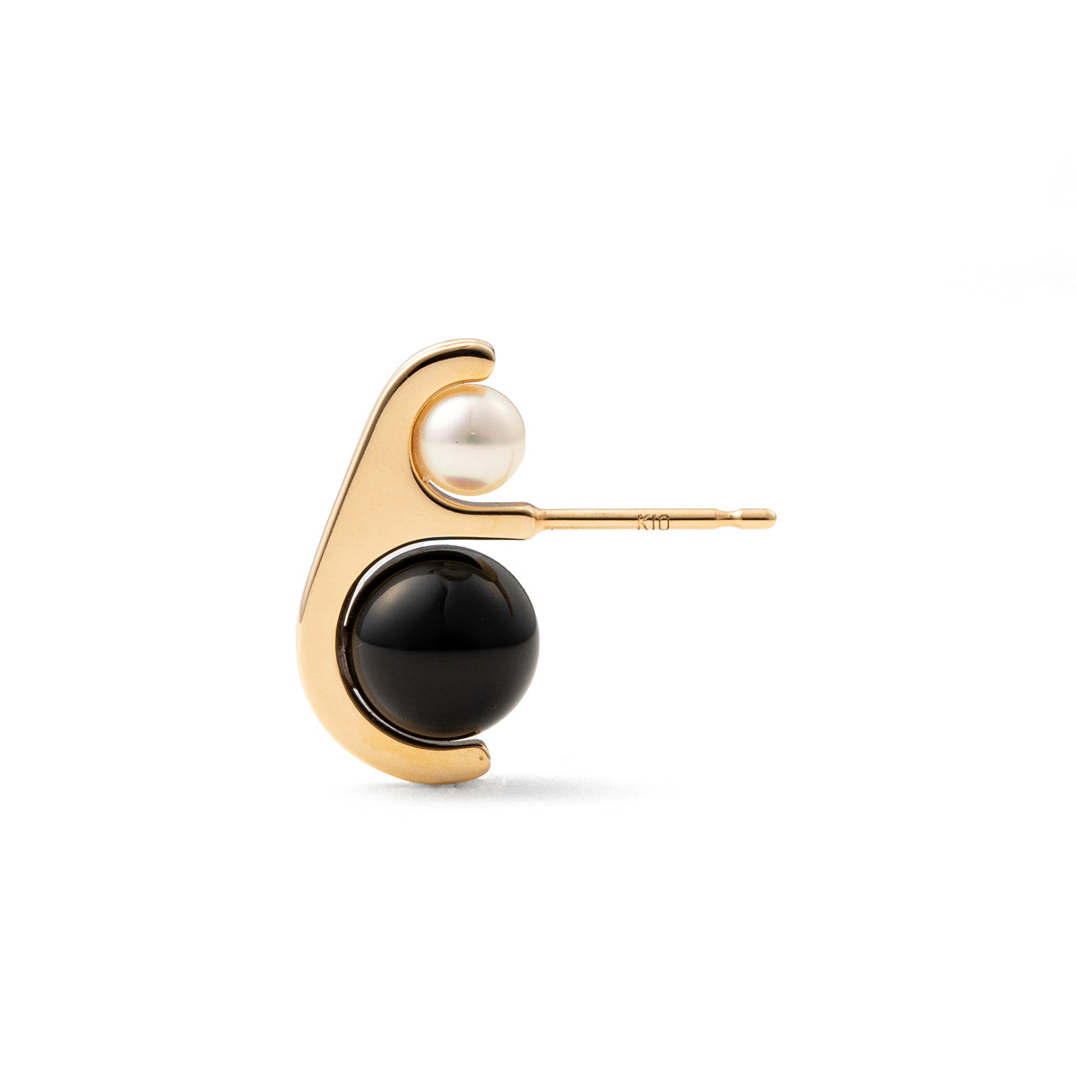 BELUGA Akoya Pearl Onyx Earring