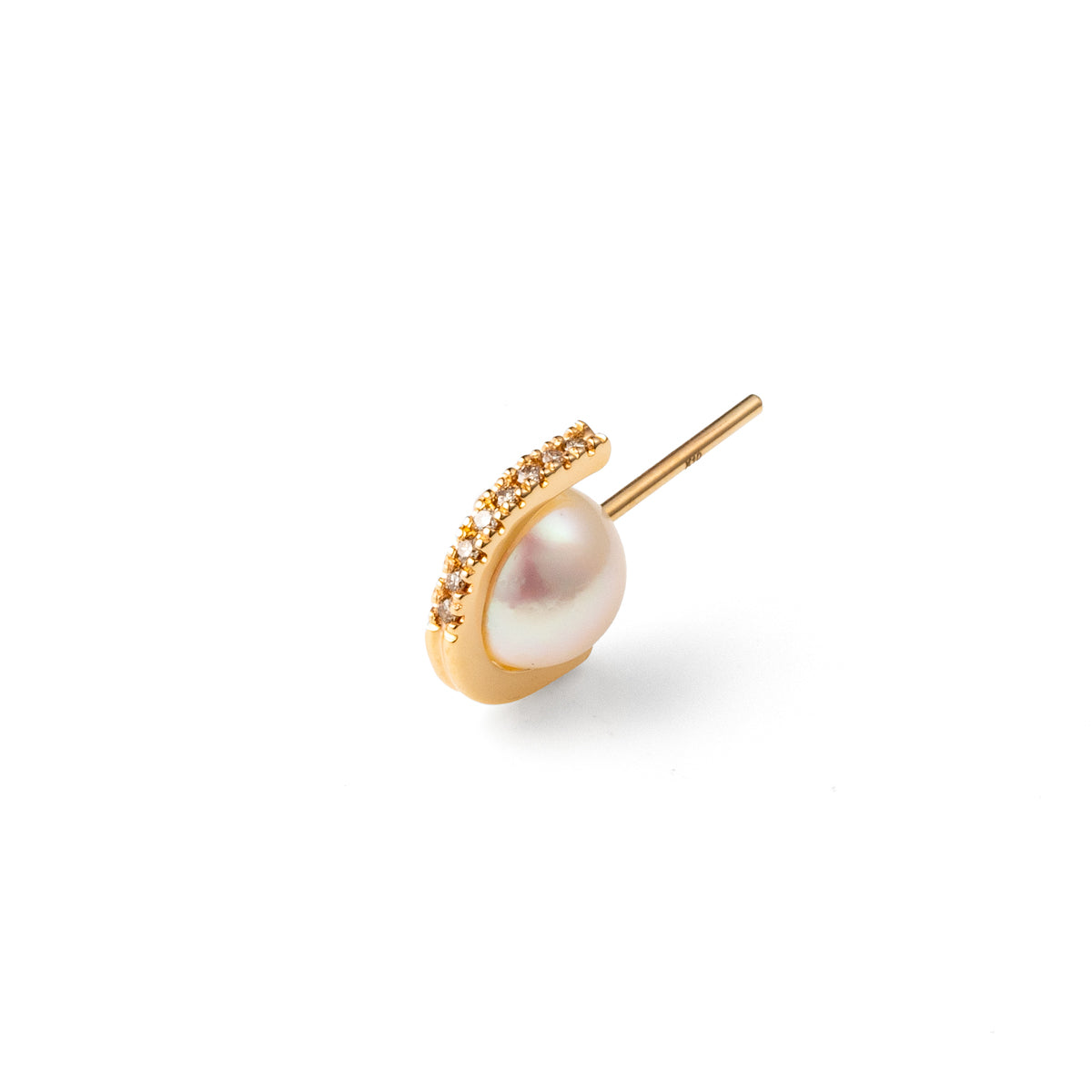 BELUGA Akoya Pearl Diamond Earring Medium size