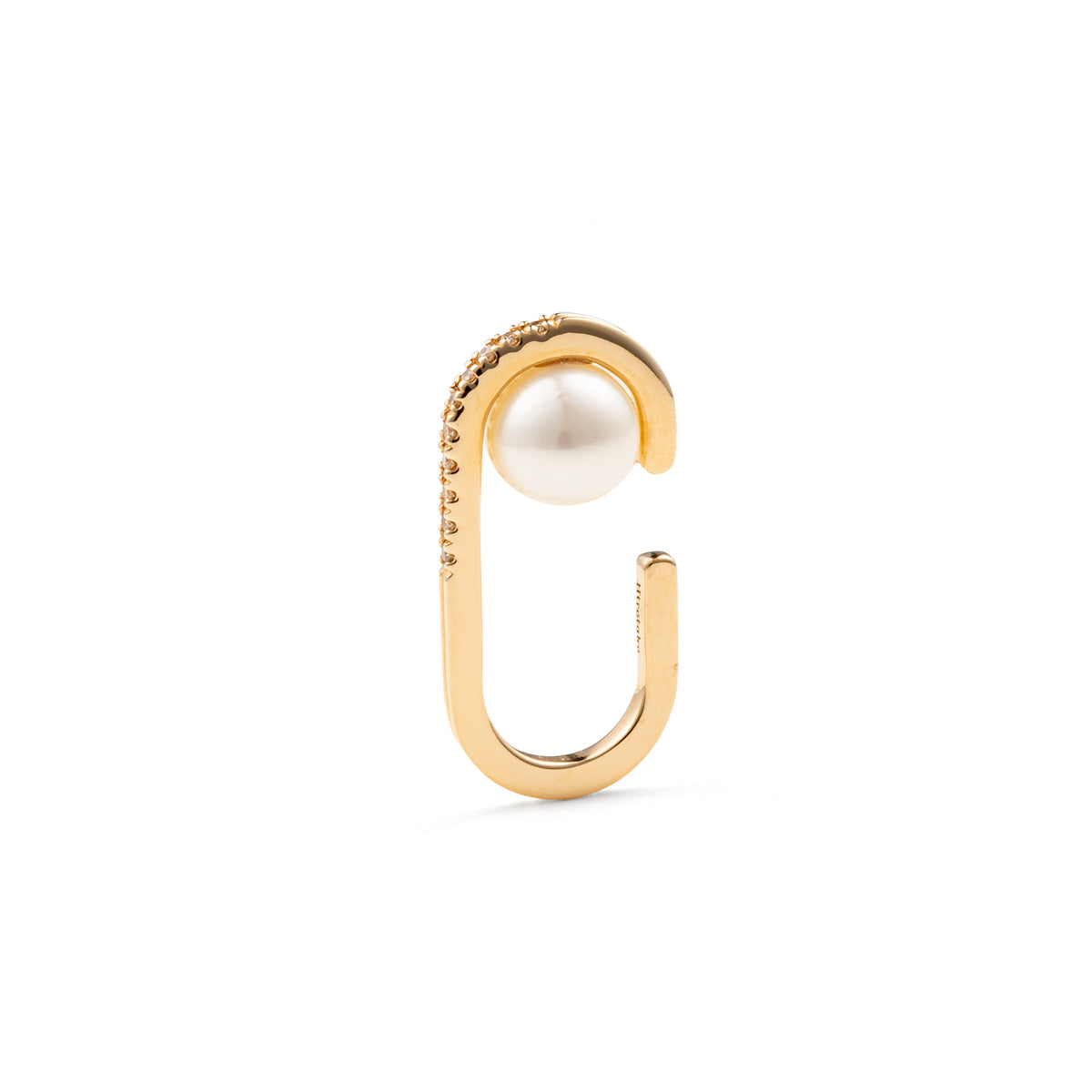BELUGA Diamond Akoya Pearl Ear Cuff