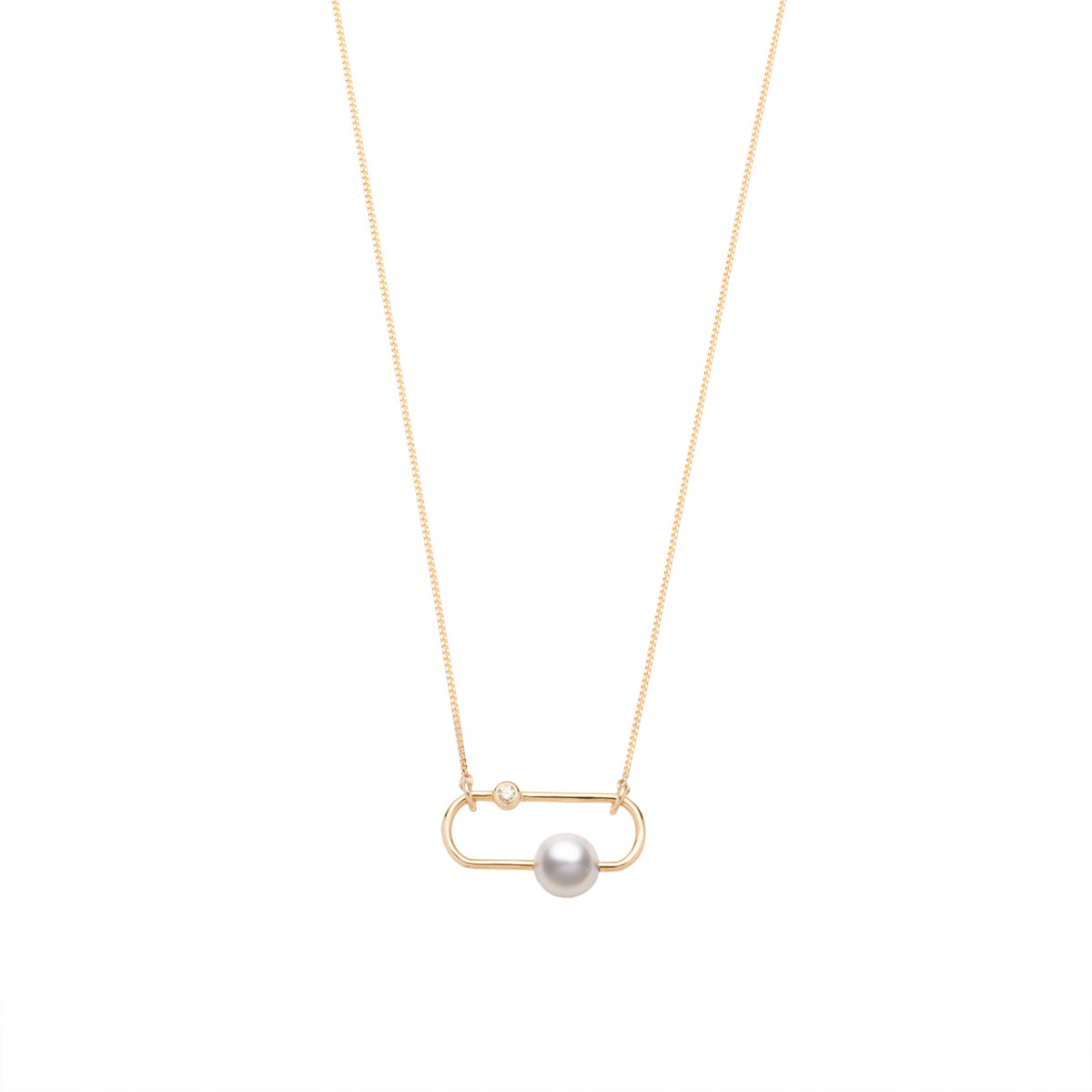 MIRÓ Diamond Akoya Pearl Necklace