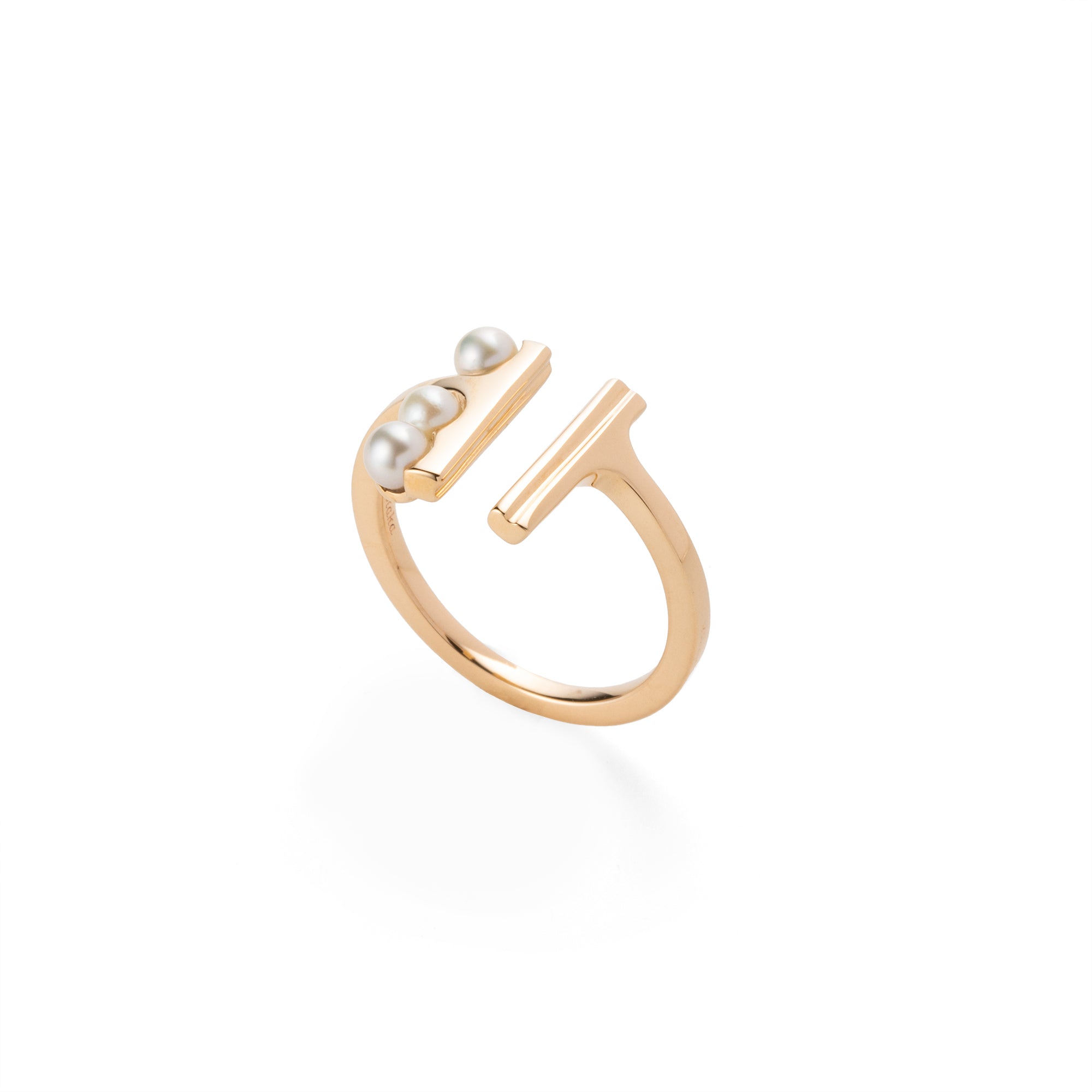 【Made-To-Order】 BELUGA Akoya Pearl Cuff Ring