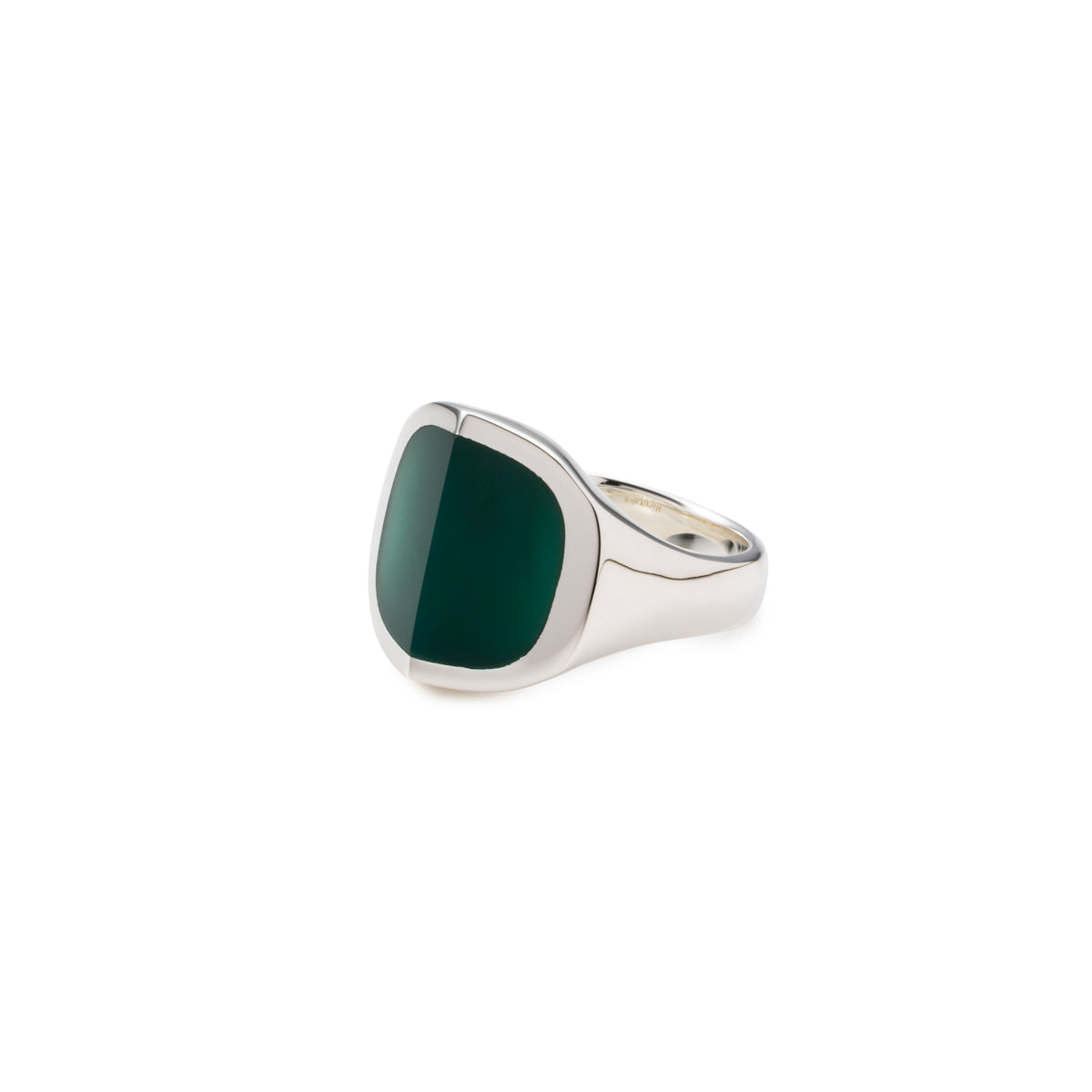 EQUINOX-Pyramid Green Agate Ring Medium size